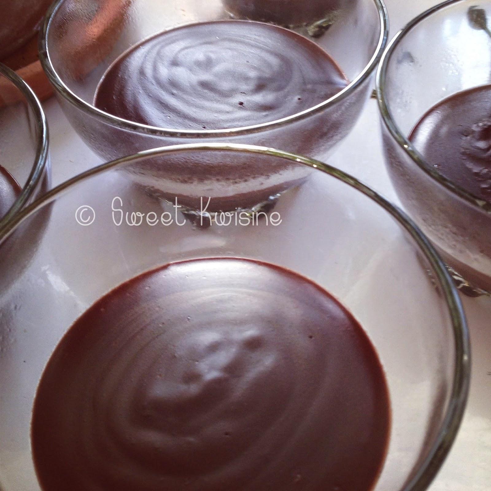 Sweet Kwisine, crème chocolat, sans oeuf, Danette, egg free, chocolate cream, dessert, cuisine facile