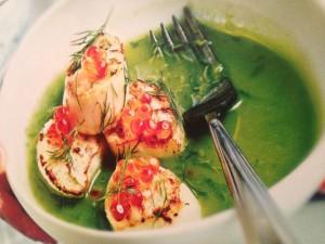 SAINT JACQUES EN SOUPE VERTE @yaquoidansmonfrigo.com