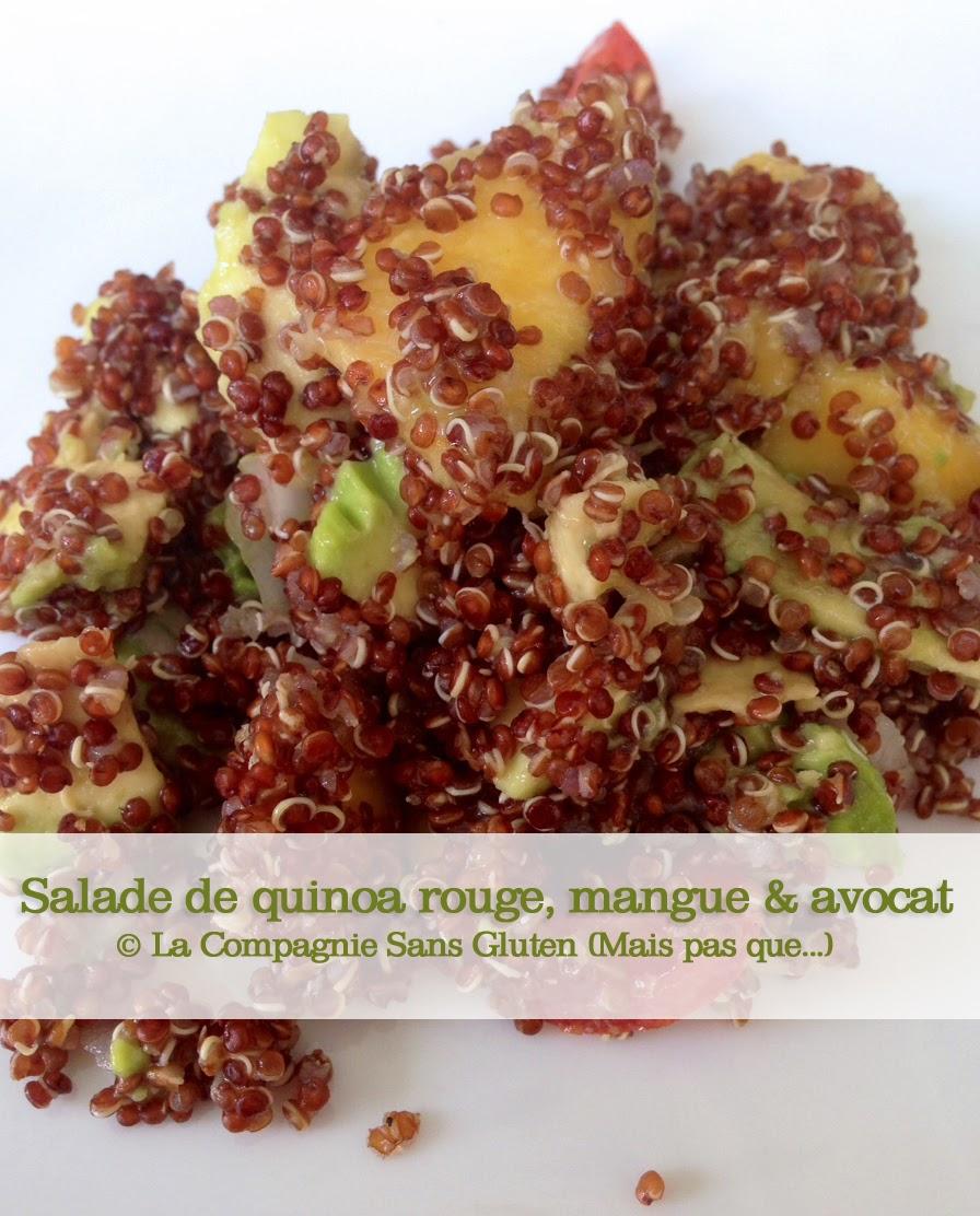 Salade de quinoa rouge à la mangue et à l’avocat