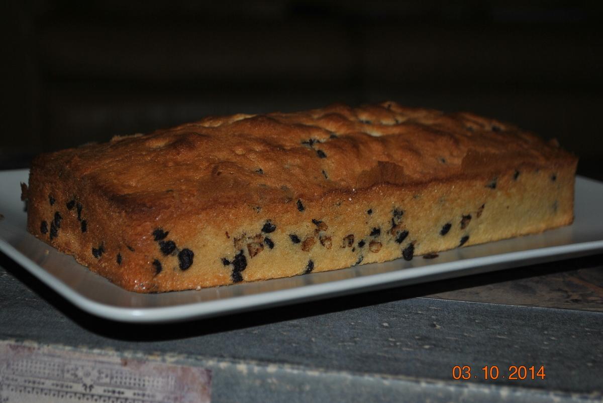 Cake aux pépites de chocolat!