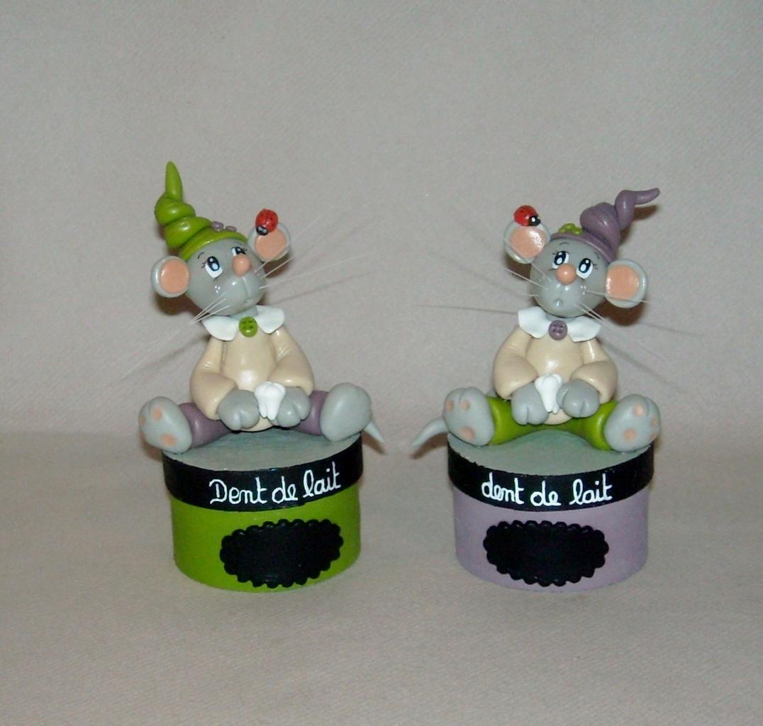 Boites à dent avec p'tite souris 
