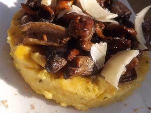 Panisse au parmesan et sa fricassséé de cépes et girolles ig bas 