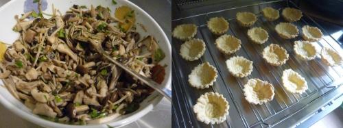 cuisiner chez les autres,inviter des amis à dîner,que faire pour l'apéritif,champignons,tartelettes aux champignons,vacances au japon