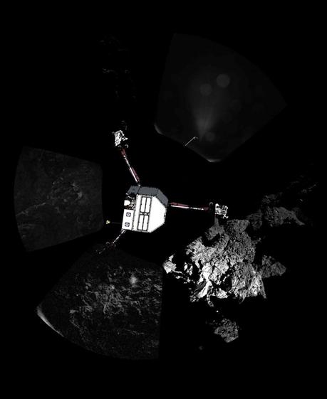 panorama de Philae après son atterrissage