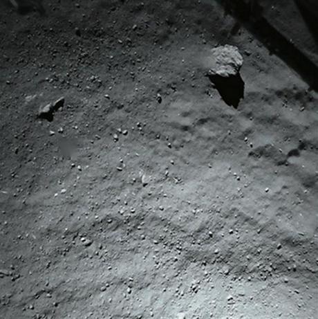 sol de la comète à 40 m d'altitude