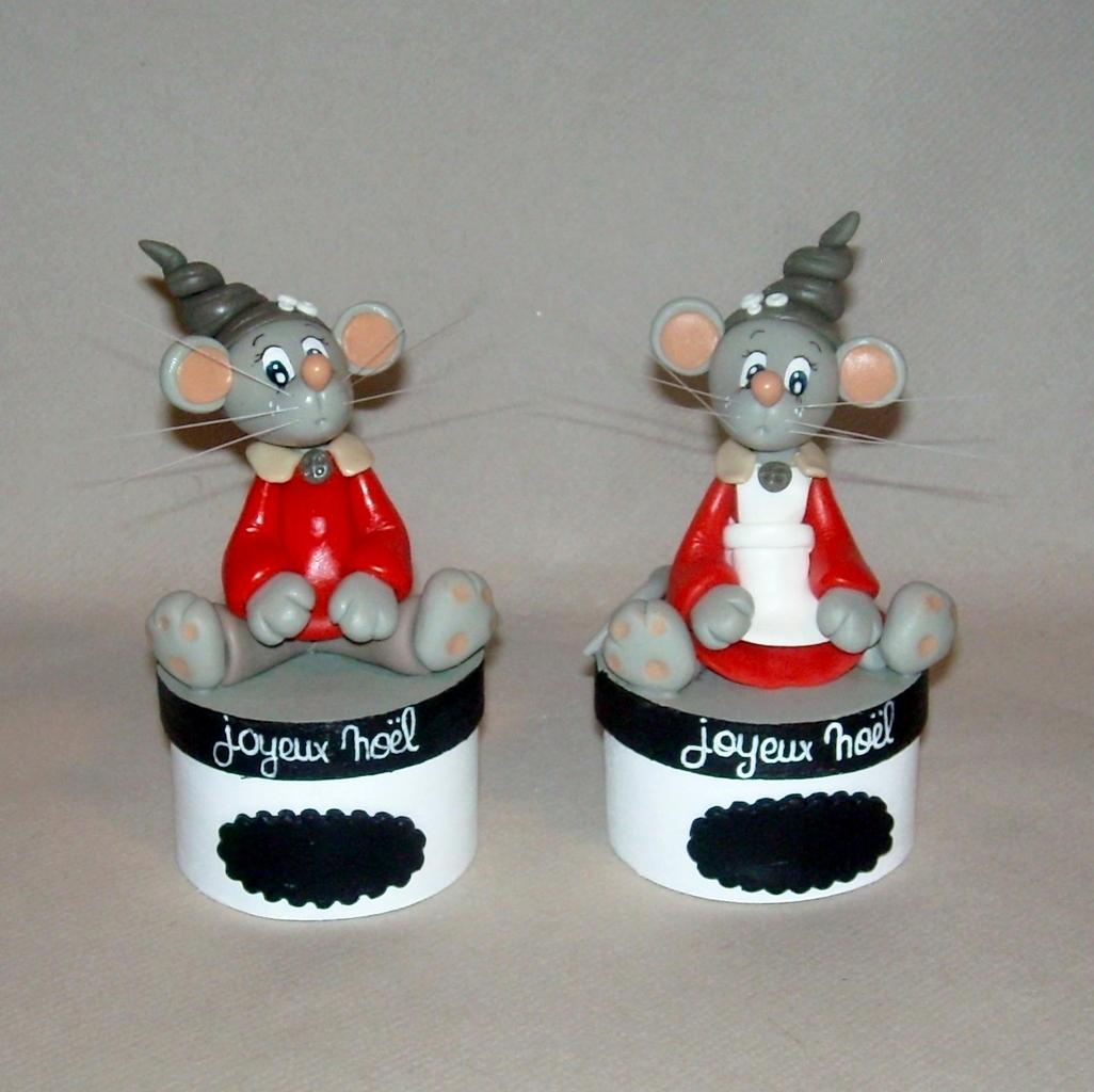 boite avec p'tite souris spécial Noël