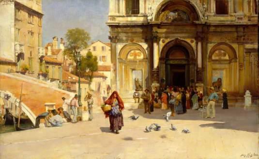 Il Campo SS Giovanni e Paolo, Venice par Henry Woods