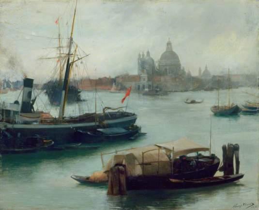 Entrance to the Grand Canal, Venice par Henry Woods