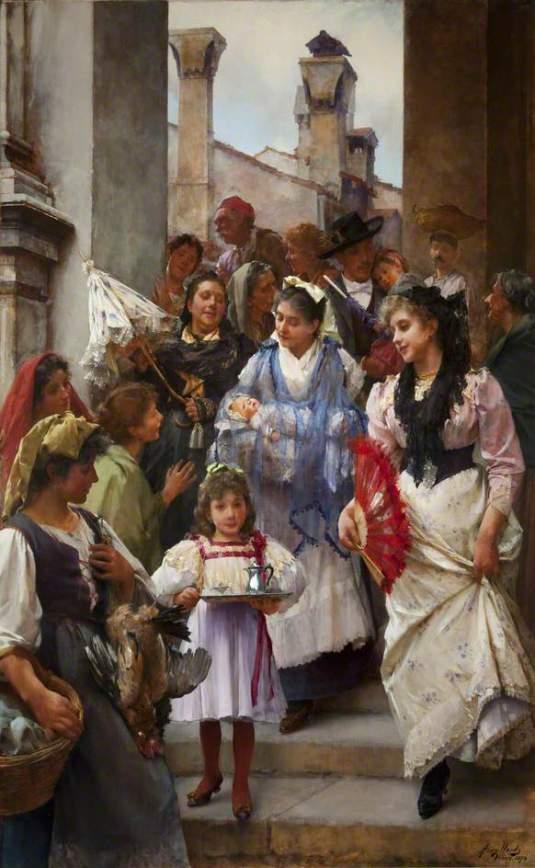 A Venetian Christening Party par Henry Woods