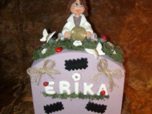 tirelire avec fillette personnalisée 