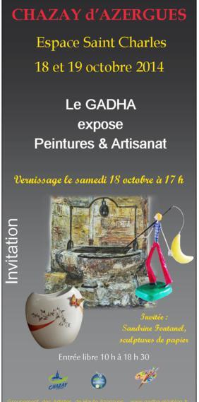 Exposition à Chazay d'Azergues ce dimanche 19 octobre à l'Espace Saint Charles