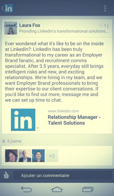 Salariés ambassadeurs et LinkedIn : du simple partage d'offre d'emploi à de la recommandation subtile