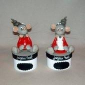 boite avec p'tite souris spécial Noël - Le petit monde d'Ingrid