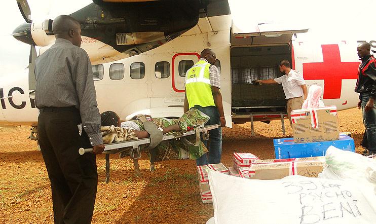 RDC - évacuation d'une blessée - Nord Kivu - octobre 2014