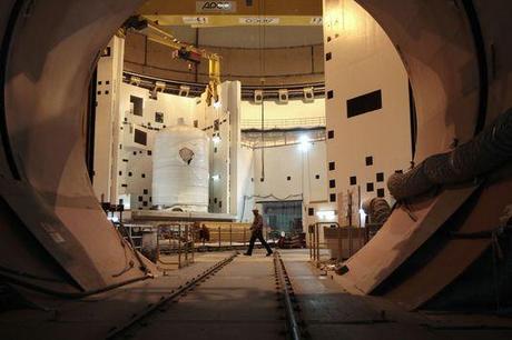 Au cœur du réacteur EPR de Flamanville (Manche) conçu par Areva, le 6 novembre.