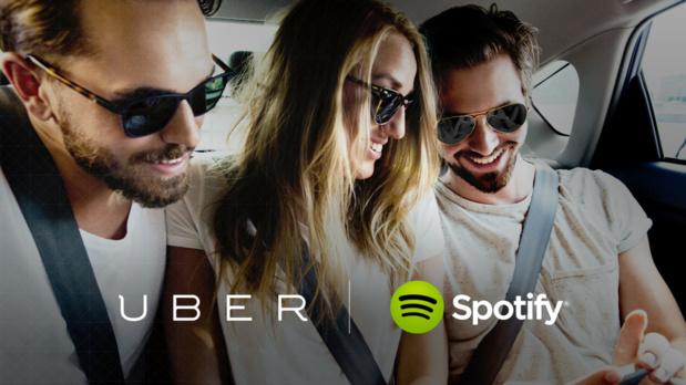 Partenariat entre Uber et Spotify, votre trajet avec votre musique