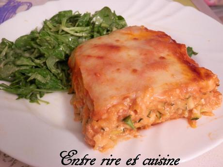 Lasagnes aux Courgettes et Tofu - Sauce tomate/lait de coco