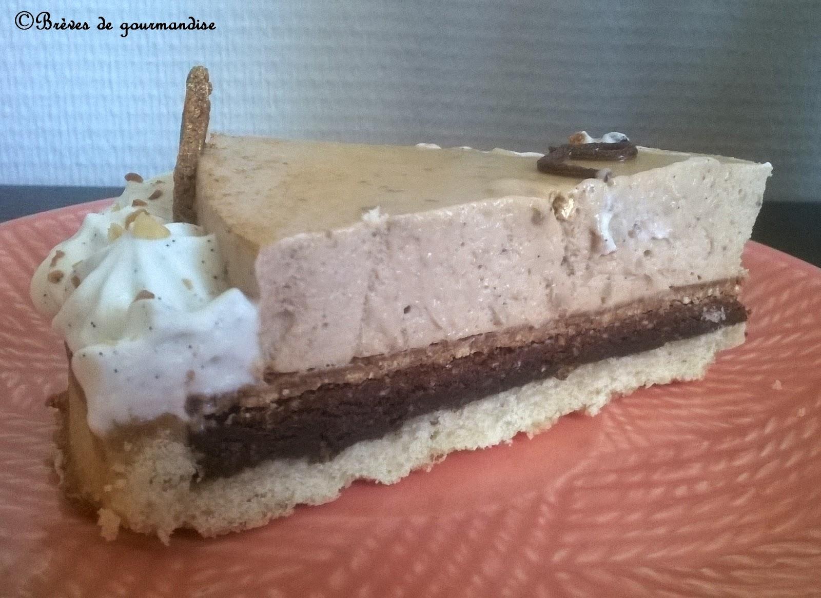 Tarte entremets à la crème de marrons et au chocolat {Noël Inside}