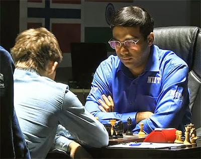 Viswanathan Anand au championnat du monde d'échecs 2014 © Chess & Strategy