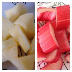 Compotée de rhubarbe et pomme