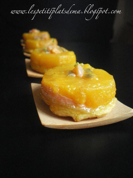 Tatin de mangue au saumon Tatin de mangue au saumon