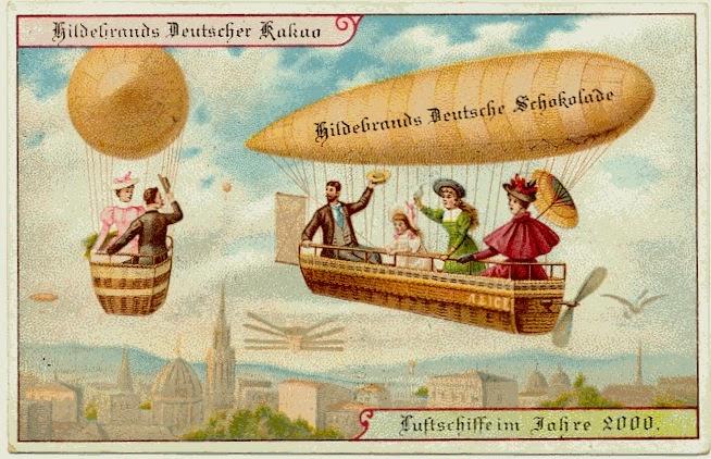Cartes Postales de 1900 imaginant le futur de l'an 2000