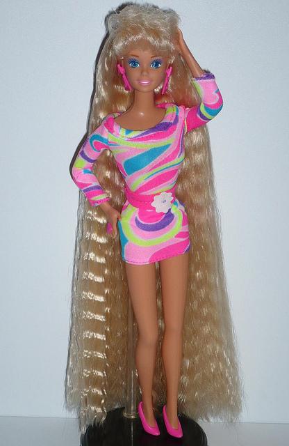 barbie robe fluo