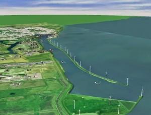 Google fera tourner 19 turbines off-shore pour générer les 62 MW necessaires à son nouveau data-center.