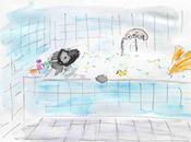 Rediffusion. Comme dans bain mousse Tout baigne