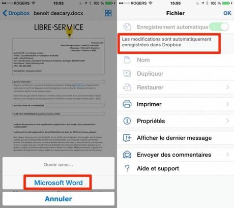 dropbox ios android microsoft office 1 562x500 Vous pouvez utiliser Microsoft Office depuis Dropbox pour iOS et Android