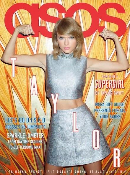 Taylor Swift, cover girl du numéro de Janvier d'ASOS Magazine...