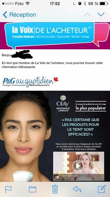 Etre Radieuse dans La voix de l'acheteur?