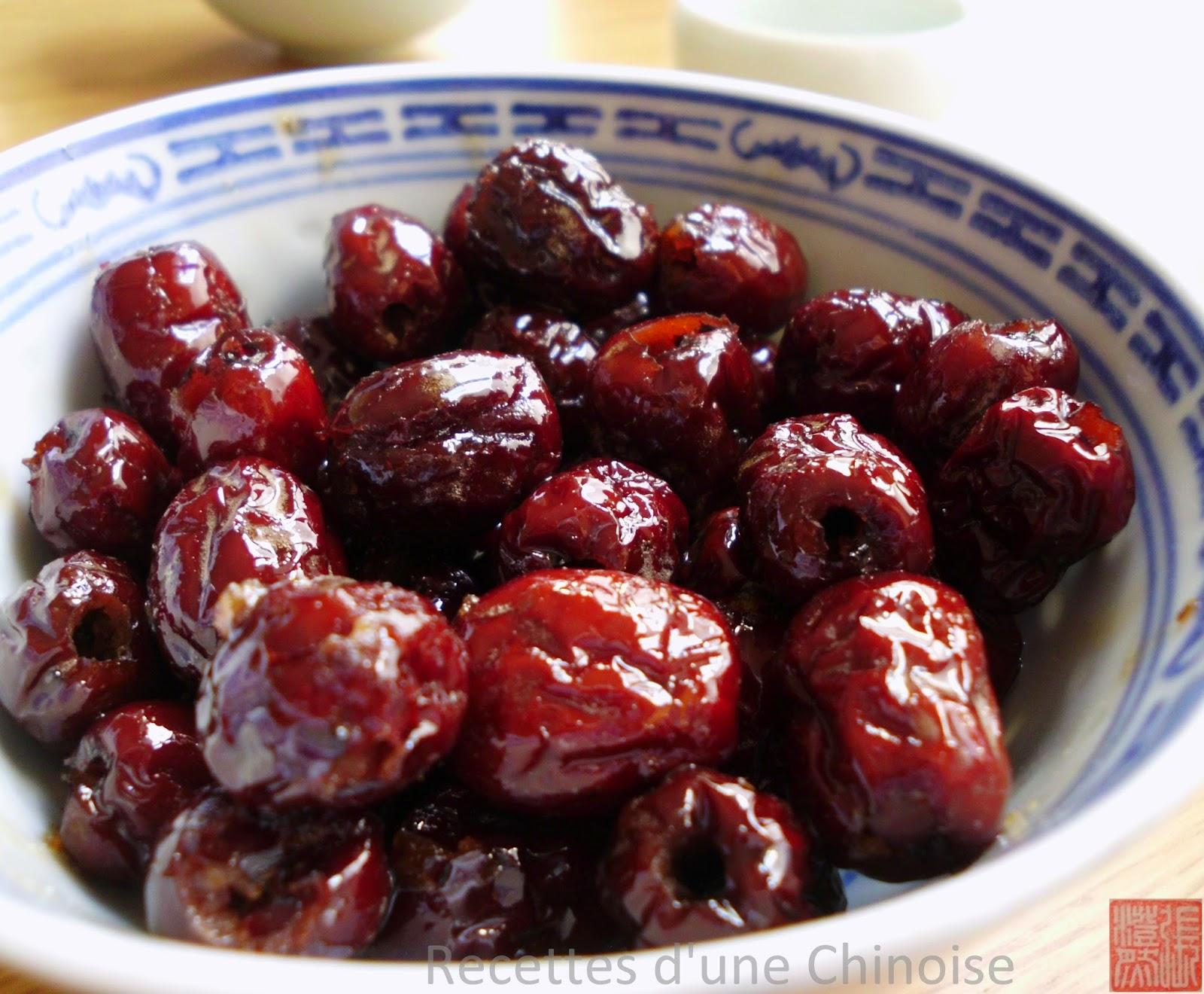 Jujubes confits 蜜红枣 mì hóngzǎo