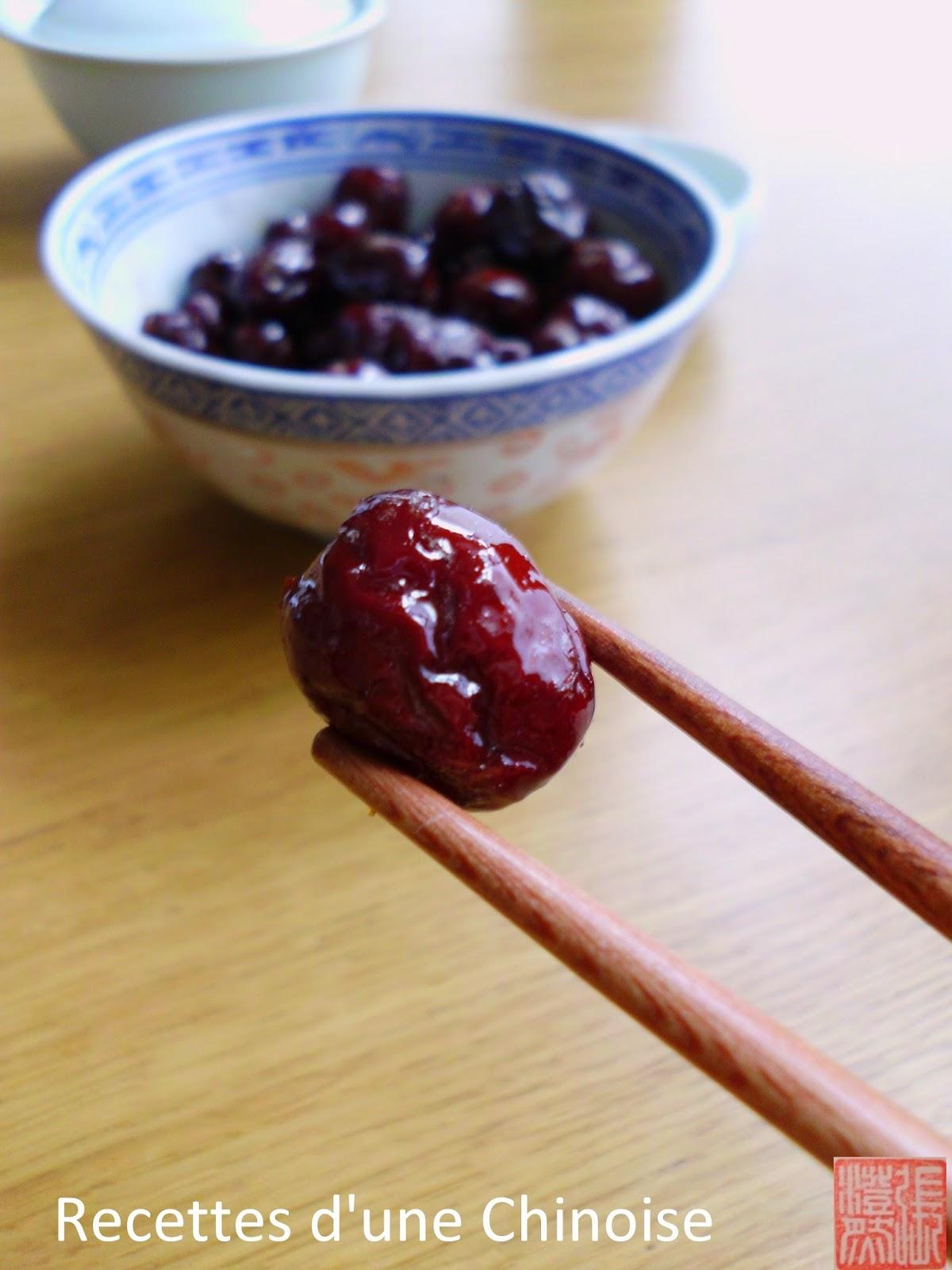 Jujubes confits 蜜红枣 mì hóngzǎo