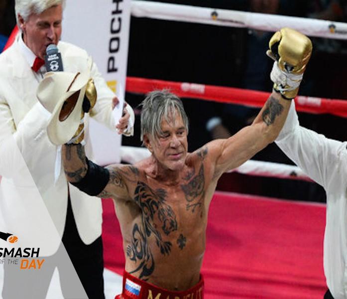 Mickey Rourke s’impose sur le ring