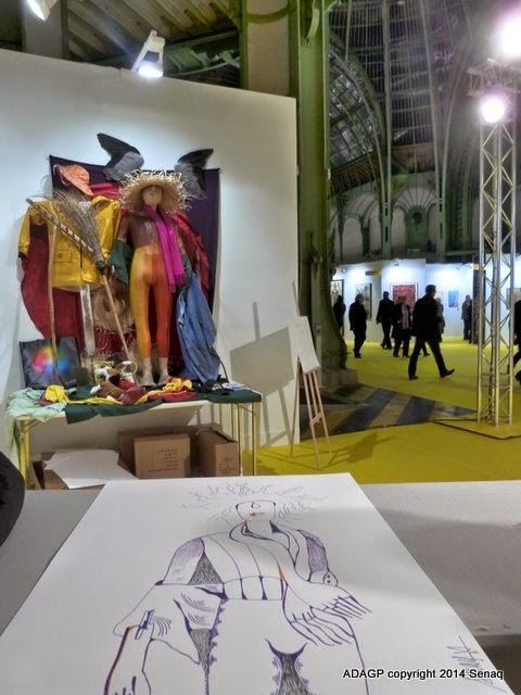 Participation au concours de dessin organisé au Grand Palais Paris avec l'épouvantail