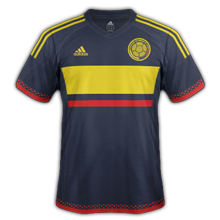 Colombie-2015-maillot-de-foot-extérieur-Copa-America