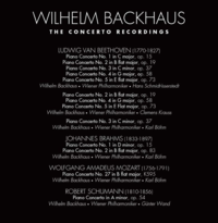 Verso intégrale Backhause concertos