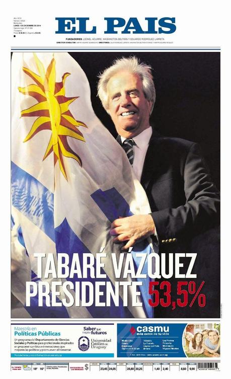 Triomphe de Tabaré Vázquez en Uruguay [Actu]