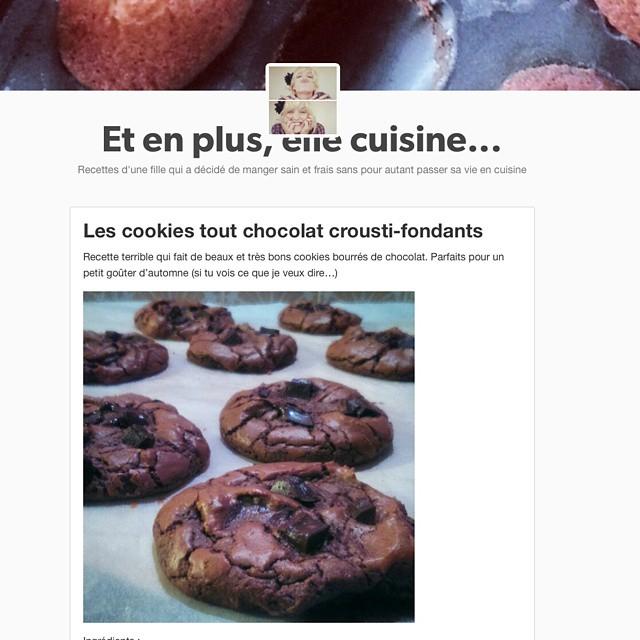 Le Tumblr est enfin à jour et du coup la recette des irrésistibles #cookies est en ligne #ViveLeGras ↪http://leblogdelablonde.tumblr.com