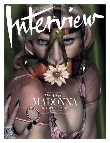 Madonna vedette du magazine Interview.