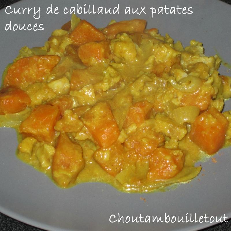 curry cabillaud patate douce
