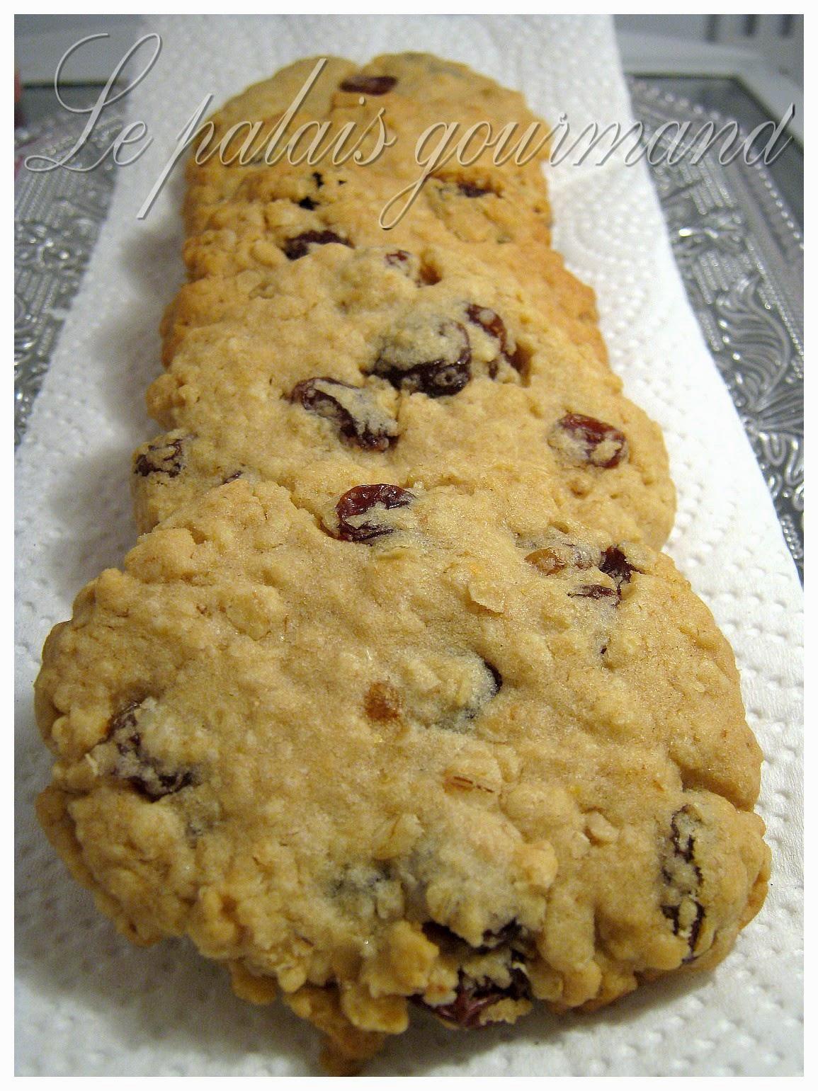 Biscuits à l'avoine et aux raisins