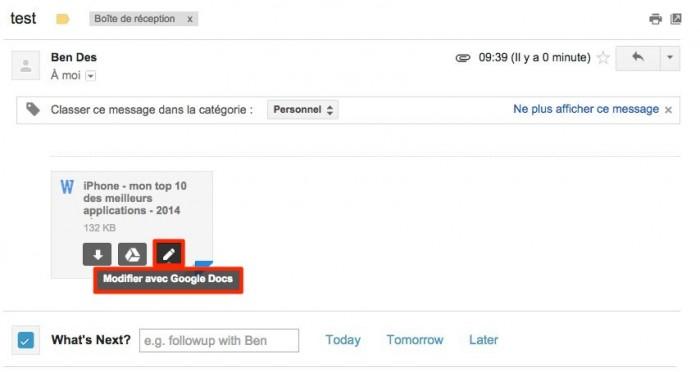 Gmail convertit automatiquement les pièces jointes Office au format Google Docs 1 700x372 Gmail convertit automatiquement les pièces jointes Office au format Google Docs