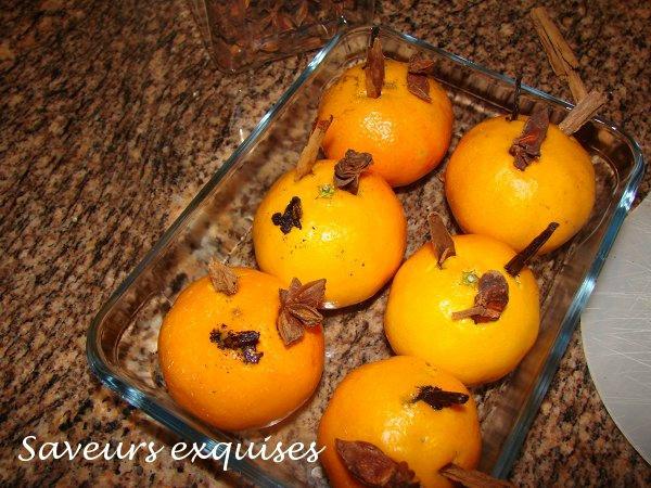 mandarines aux épices
