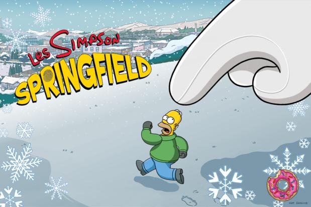 C'est déjà Noël pour Les Simpson: Springfield sur iPhone