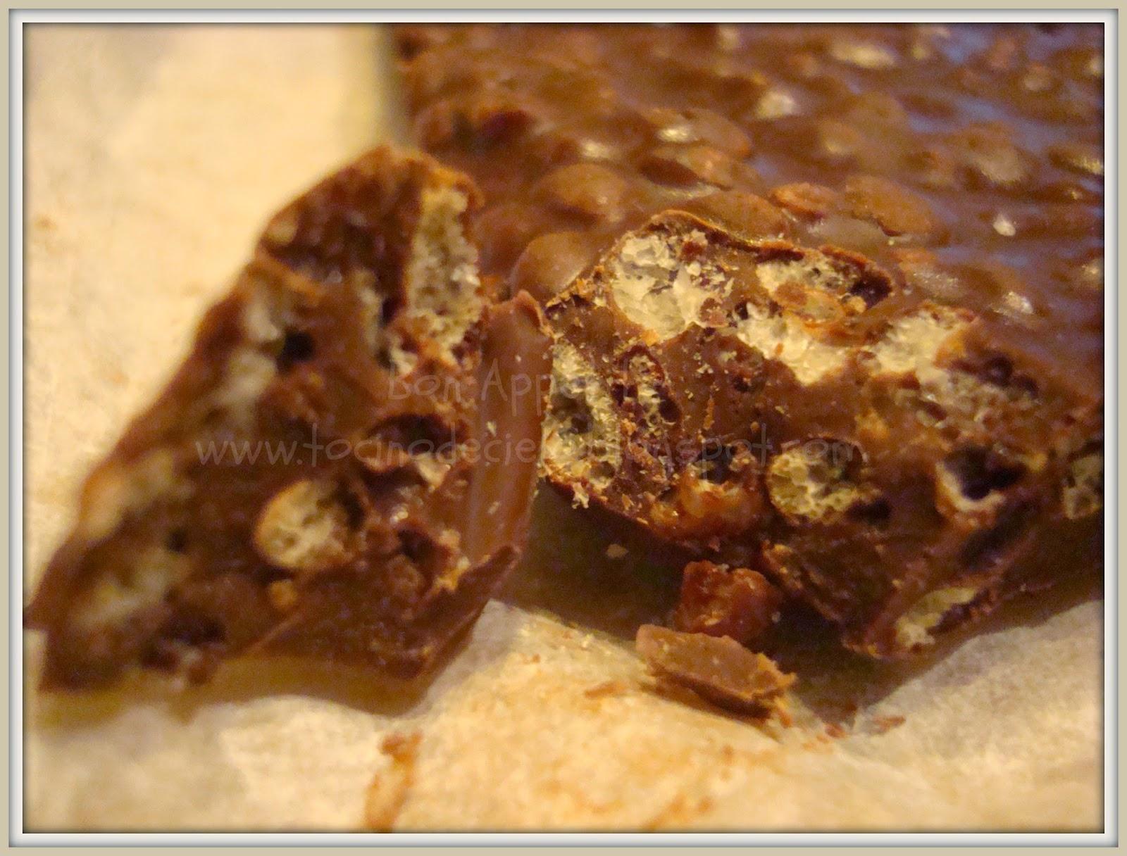 Turron croustillant au chocolat (Thermomix) - Turrón crujiente de chocolate tipo Suchard (Thermomix)