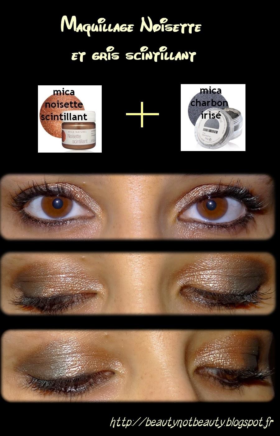 [Make-up] Un look Noisette et Gris Scintillant pour tous les jours