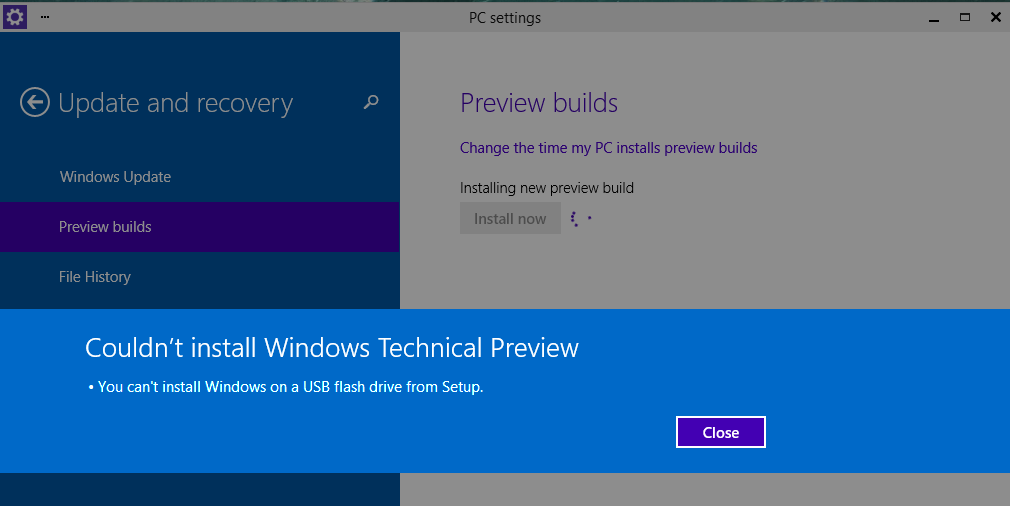 Windows To Go 10 et Upgrades impossibles
