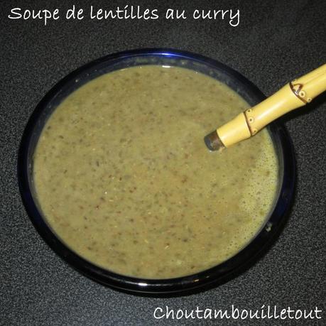 soupe lentilles curry